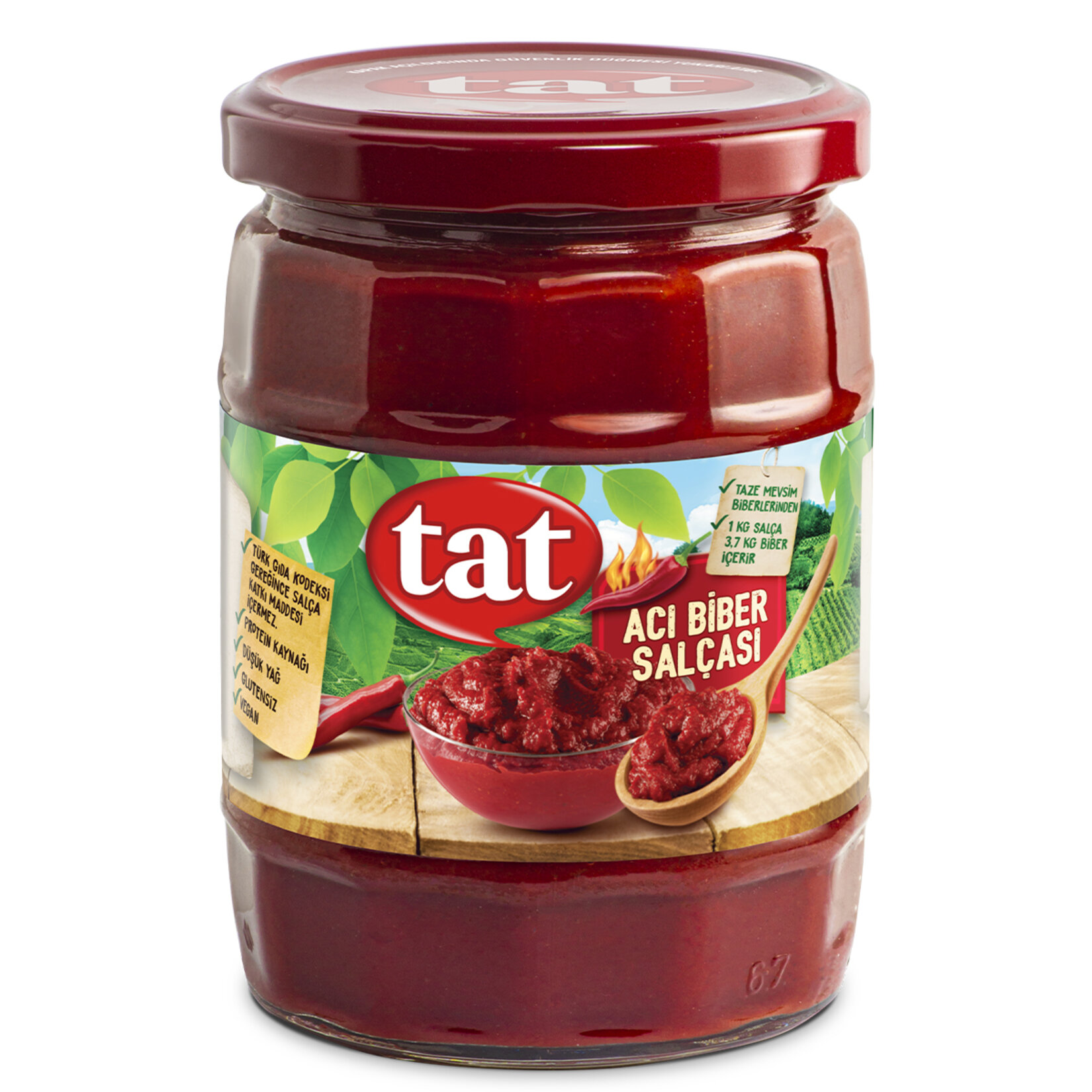 Tat Acı Biber Salçası 550 Gr