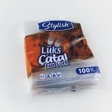 Stylish Plastik Lüx Çatal 100 Adet